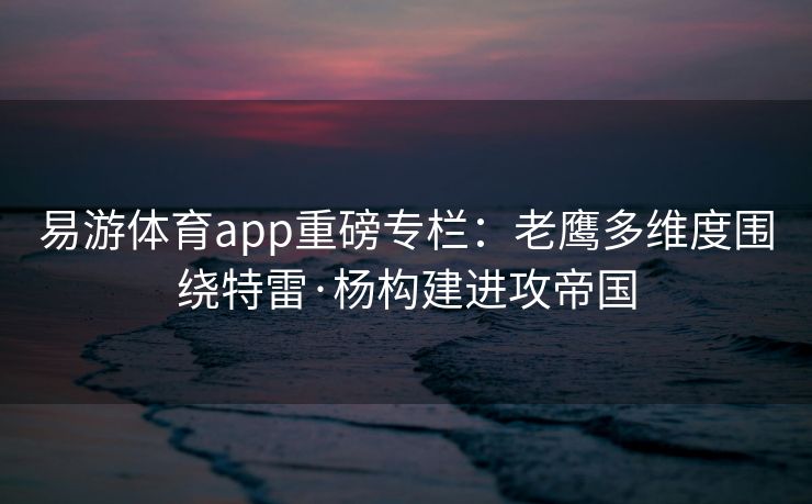 易游体育app重磅专栏：老鹰多维度围绕特雷·杨构建进攻帝国